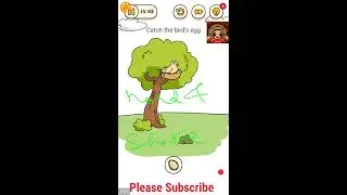 Brain find level 63, catch the bird's egg, video game walkthrough