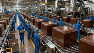 Inside a High-Tech Chocolate Factory: From Cocoa Blocks to Perfect Chocolate Cubes 