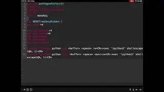 Distraction free editing on the iPAD (Vim+a-shell+Goyo plugin+Limelight plugin)