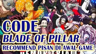 DEMON SLAYER BLADE OF HASHIRA | BLADE OF PILLAR  - How to Redeem Code #Bladeofpillar #kimetsunoyaiba