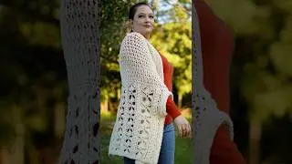 Want to make this #crochet #cozy #cardigan #pattern ? #sizeinclusive #sweater #lionbrand