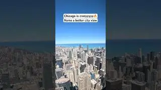 Name a better city view🔥 #chicago #views #city #skyline #shorts