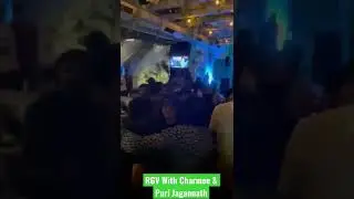 RGV Partying with Charmee and Puri Jagannath