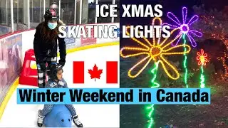Vancouver Winter Weekend Activities Fun with Kids | Ice Skating | Christmas Lights | Canada Vlogs