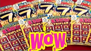 &pound;100 TRIPLER...WINNING 7s....WINTER WONDERLAND...CHRISTMAS CRACKER ..FULL of &pound;100s..BONUS MULTIPLER 