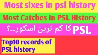 Psl records||records in psl history||Most sixes||Most runs||Top10 psl records @Globalimpact9