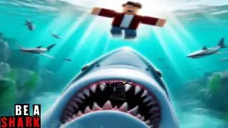 I Become A Shark To Take Over As King Shark In Be a Shark! #roblox