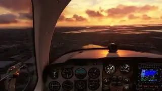 MSFS 2020 Carenado Beechcraft Bonanza V35B sunset approach into YPPF Parafield, South Australia