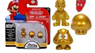World of Nintendo Micro Land - Gold Series Mario, Super Mushroom, Goomba 1-3