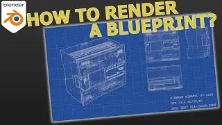How To Render a Blueprint With Multiple Camera Angles in Blender