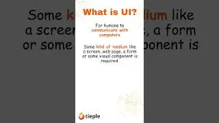 What is an UI(User Interface)?
