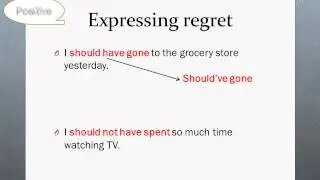Expressing regret and describing hypothetical situations