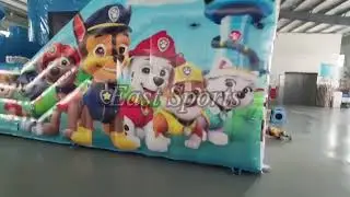 Cartoon Paw Patrol Inflatable Bouncy Castle With Slide for Kids#bouncehouserental #party