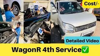 WagonR 4th Paid Service✅ | Service Cost | Detailed Video👍
