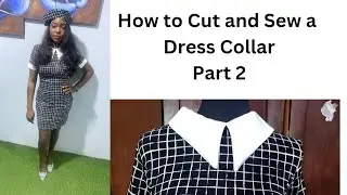 How to cut and sew a dress collar