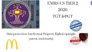 Data protection: Intellectual Property Right (copyright, patent, trademark)