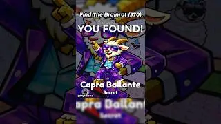 How To Get Capra Ballante | Find the Brainrot ROBLOX
