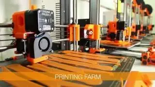 Prusa Printing Farm in 2016