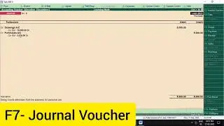 Recording Drawings Entry on Tally.ERP9 with example | Tally Tutorial in Hindi |