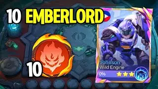 MAX EMBERLORD! 10 Emberlord Synergy with JOHNSON Commander | Magic Chess Go Go