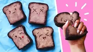DIY Kawaii TOAST SQUISHY from scratch! 🍞