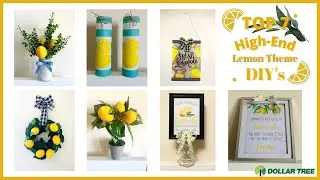🍋TOP 7  LEMON THEME DOLLAR TREE SUMMER DIY's /Home D&eacute;cor Ideas