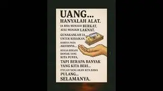 Uang #sedekah #alat #jualbeli #serahterima #tanganpertama
