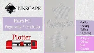 How to Hatch Fill in Inskcape to Engrave with Skycut Plotter / Inkscape y Grabado en plotter Skycut
