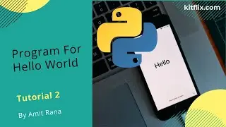 How To Write Simple Program With Python | Hello World Best Python Tutorial  #python #programming