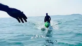Jet skiing ⛷️ by my wife - Goa Trip March 2023