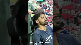 Crazy Curly to Straight Hair Transformation | Hair Straightening