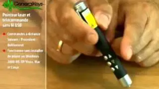 POINTEUR LASER AVEC T&Eacute;L&Eacute;COMMANDE USB