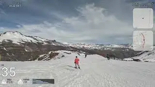 Skiing from Andes Express to Hotels - full descent - Valle Nevado, Chile