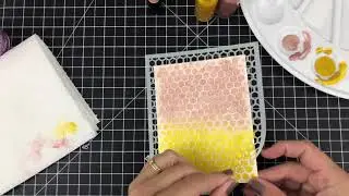 Using Glimmer Metallic Inks with Stencils