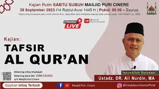 🔴[LIVE] Kajian Tafsir AlQuran Tematik   |   Masjid Puri Cinere  | Bersama: DR. Ali Nurdin, MA