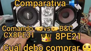 cuál debe comprar🤔 comparativa 🔉B&C 8pe21 💥vs💥comando CX8PE31-BLUE.
