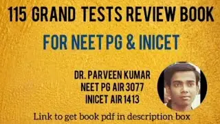 Flashcards Book for NEET PG and INICET 