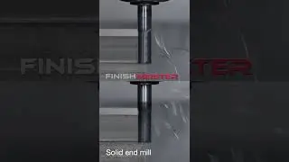 We tried rough machining with a no chattering end mill, the machined surface was incredible!  #cnc