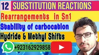 Rearrangement in Sn1|| Stability of carbocation|| ~H & ~Methyl shifts || AZ Science Group