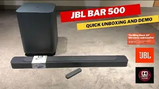 JBL Bar 500 Dolby Atmos & MultiBeam Surround Sound l Quick Unboxing & Test #jbl #soundbar