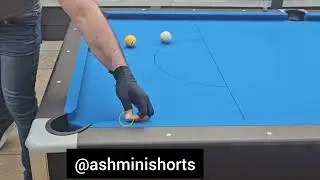 The easiest way to learn one rail kick shot #viral #pool1 #ball #8ballpool #trickshots #billiards