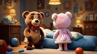 Four Teddy Bears Jump on the Bed | Bedtime Rhyme for Kids | Nursery Rhymes and Baby Songs