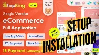 Shopking app installation & setup | #shopking ecommerce app setup | shopking installation price