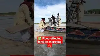 🔥Flood Victims Moving to Safe Place 🙏 | Motorcycle Loading | Boat Journey
