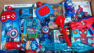 Unboxing Box Of Captain America and Hulk Rc Car, Spiderman Lighstick, Spiderman Console Game