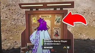 Accept a bounty at different dueling circle bounty board locations Fortnite