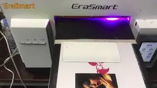 EraSmart A4 UV printer uv flatbed printer for mobile phone glass case printing.