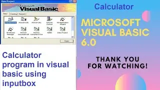 Calculator Program Using TextBox & InputBox
