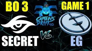Team SECRET vs EVIL GENIUSES - CAPTAINS DRAFT 4.0 - PLAYOFF - BO 3 - GAME 1 [Highlights]