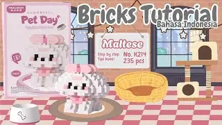 Build a Bricks Pet Day! Cute Puppy 🐶Maltese🐶 K214 l Tutorial Building Bricks Mini